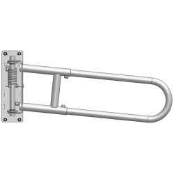 Extendable 2-rails anti-backing gate for animal opening or corridor