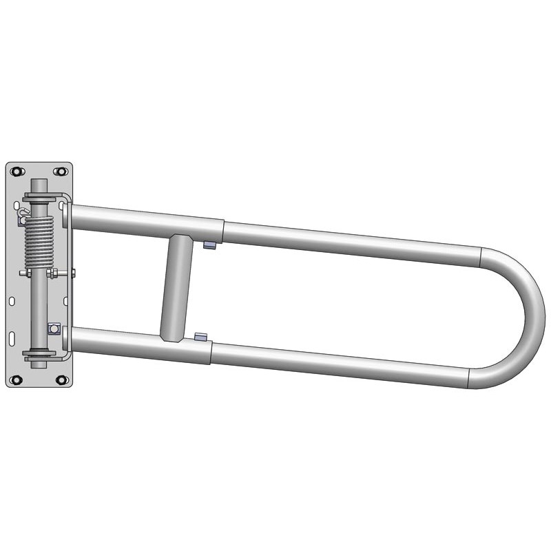 Extendable 2-rails anti-backing gate for animal opening or corridor