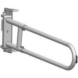Extendable 2-rails anti-backing gate for animal opening or corridor