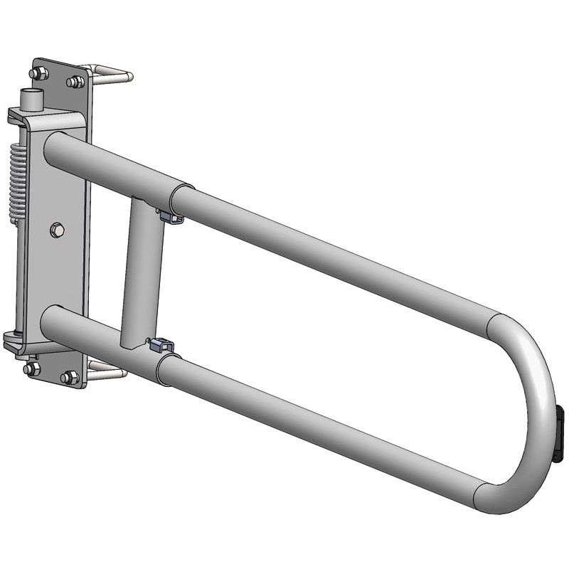 Extendable 2-rails anti-backing gate for animal opening or corridor