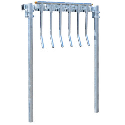 Finger gate unit with Ø 102 mm post to embed