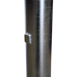 Ø 102 mm bared post to embed - H. 2.13 m - Thick. 4 mm Ø 102 mm bared post to embed - H. 2.13 m - Thick. 4 mm