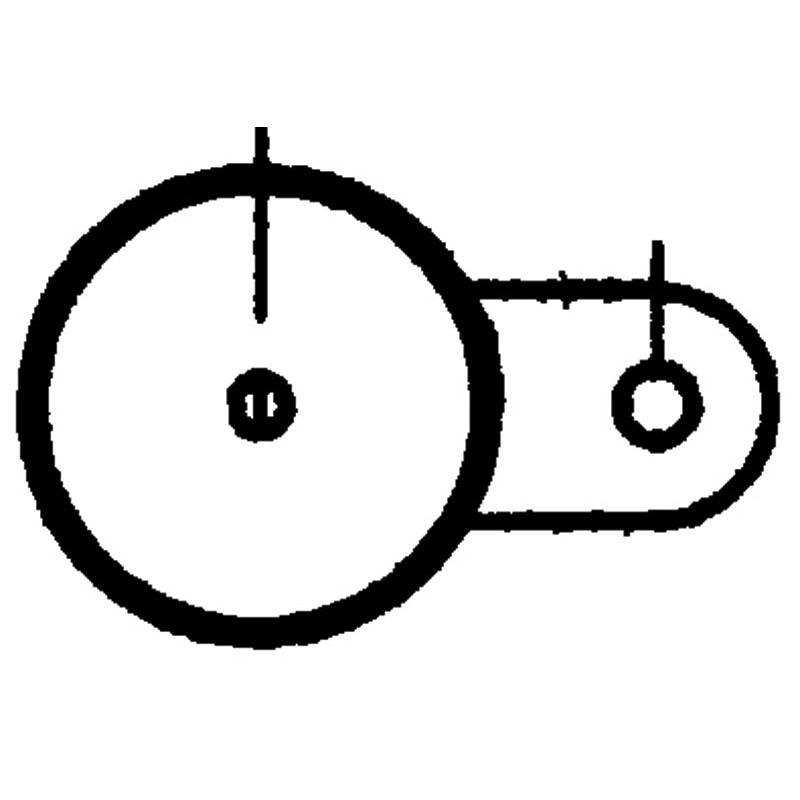 1-way post - Ø 102 mm - to embed 