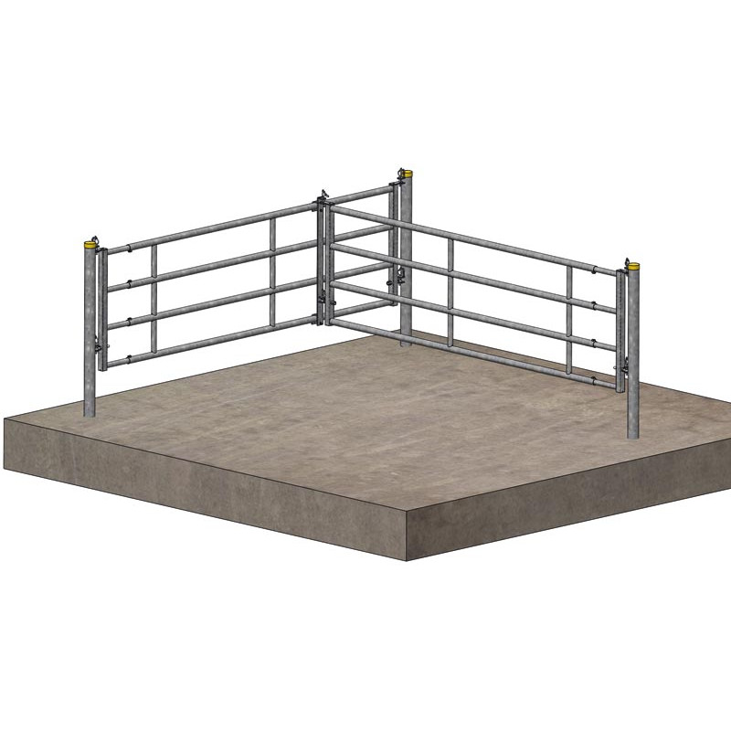 Double fastening flat bracket Double fastening flat bracket