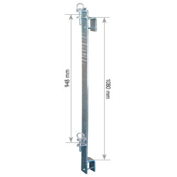 Double fastening flat bracket Double fastening flat bracket