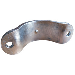 Bared 1/2 bracket for round Ø 102 mm posts