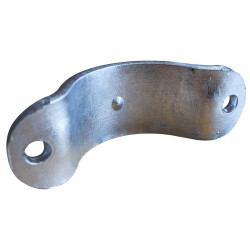 Bared 1/2 bracket for round Ø 102 mm posts