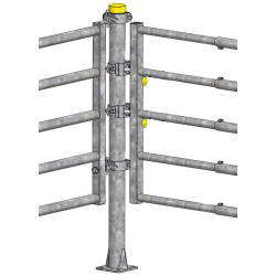 "EASYLOCK" 1/2 bracket for Ø 102 mm post "EASYLOCK" 1/2 bracket for Ø 102 mm post