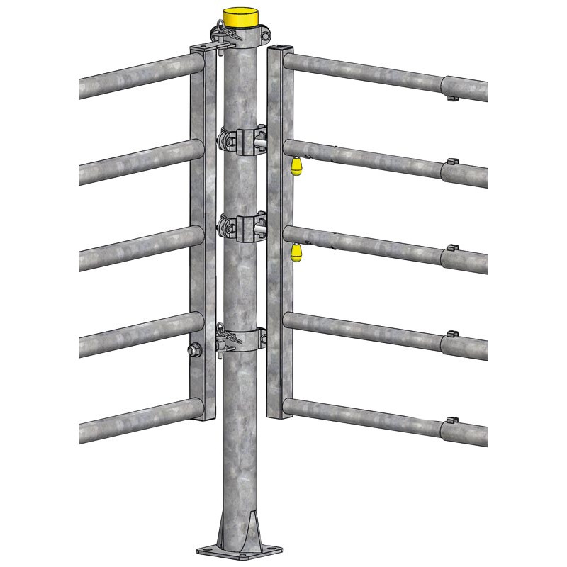 "EASYLOCK" 1/2 bracket for Ø 102 mm post "EASYLOCK" 1/2 bracket for Ø 102 mm post