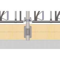 Face-to-face 2-way bracket for joist support Face-to-face 2-way bracket for joist support
