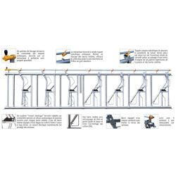 Comfort LR headlock panel - 1 m/1 space