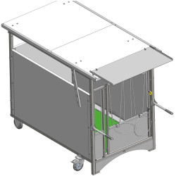 Folding canopy for PRO and STANDARD rolling calf pen roofs