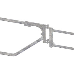 Extendable two-rail panel support for cubicle dividers "Continental and Atlantic"