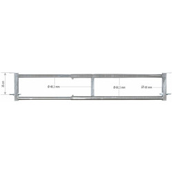 Extendable 2-rail feed panel - 2/3 m Extendable 2-rail feed panel - 2/3 m