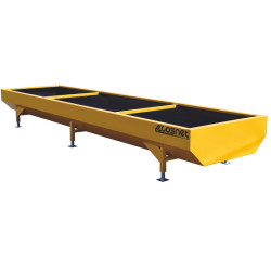 Deep width 5 x 1 m reinforced painted feed trough 