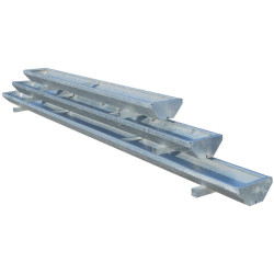 Feed trough for small animals - 2,45 x 0,33 m Feed trough for small animals - 2,45 x 0,33 m