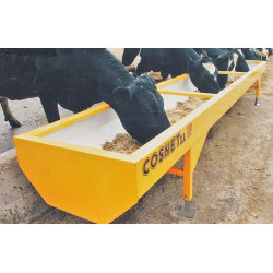 Feed pan for reinforced or standard metal trough