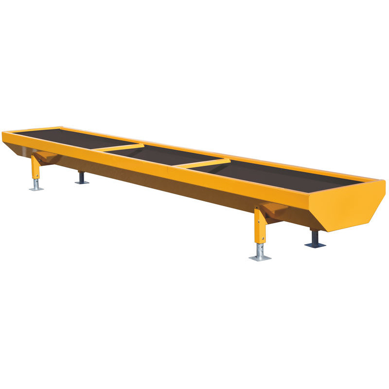 ECO 5 x 0.78 m painted feed trough with bituminous coated bottom ECO 5 x 0.78 m painted feed trough with bituminous coated bottom