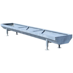 ECO 5 x 0.78 m galvanised feed trough