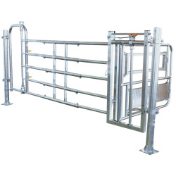 Complete tube unit (length 2.7/4 m) with caesarean stall and 5-rail blocking panel