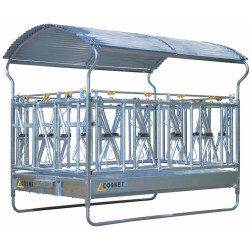 RDTC II double self-locking yoke hay rack