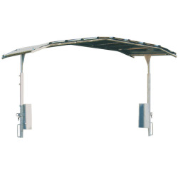 Roof for round RC hay rack