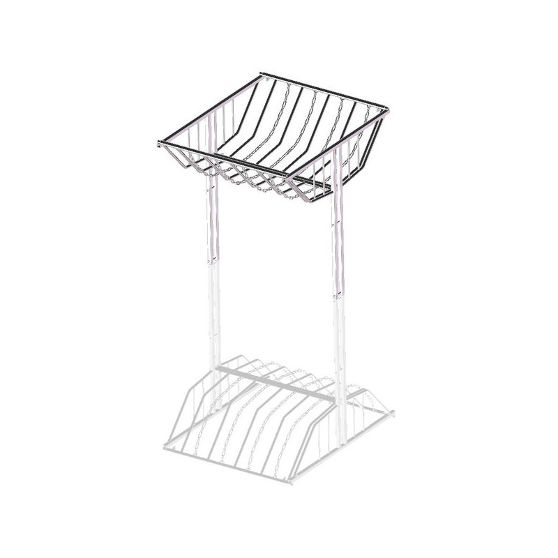 Hay rack with bars & chain Hay rack with bars & chain