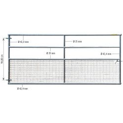 3 m Sheep Fixed semi-meshed field gate 3 m Sheep Fixed semi-meshed field gate