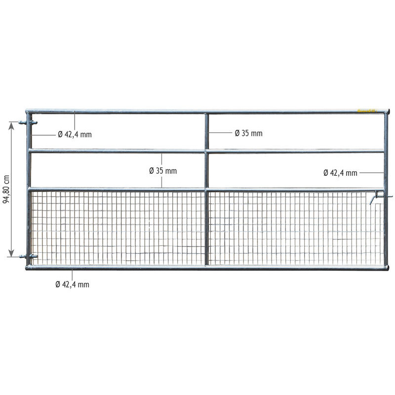 3 m Sheep Fixed semi-meshed field gate 3 m Sheep Fixed semi-meshed field gate
