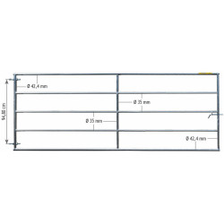 4 m Fixed field gate 4 m Fixed field gate