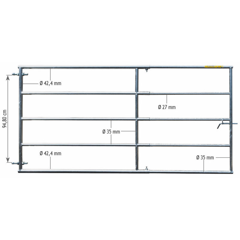 2/3 m Extendable field gate 2/3 m Extendable field gate