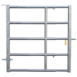 1.10/2 m extendable Ø 42.4 mm field gates with one latch