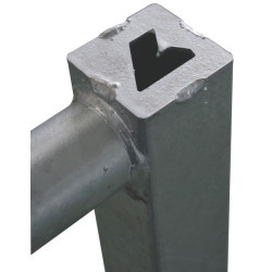 3/4 m extendable Ø 42.4 mm field gates with one latch 3/4 m extendable Ø 42.4 mm field gates with one latch