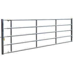 5/6 m extendable Ø 42.4 mm field gates with one latch