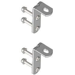 Fastening plate for panel