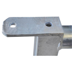 2/3 m extendable Ø 42.4/35 mm field gates with one latch