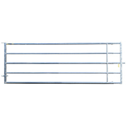 3/4 m extendable Ø 42.4/35 mm field gates with one latch