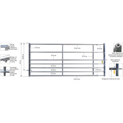 Extendable 2/3 m field panel Extendable 2/3 m field panel