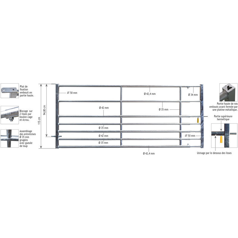 Extendable 2/3 m field panel Extendable 2/3 m field panel