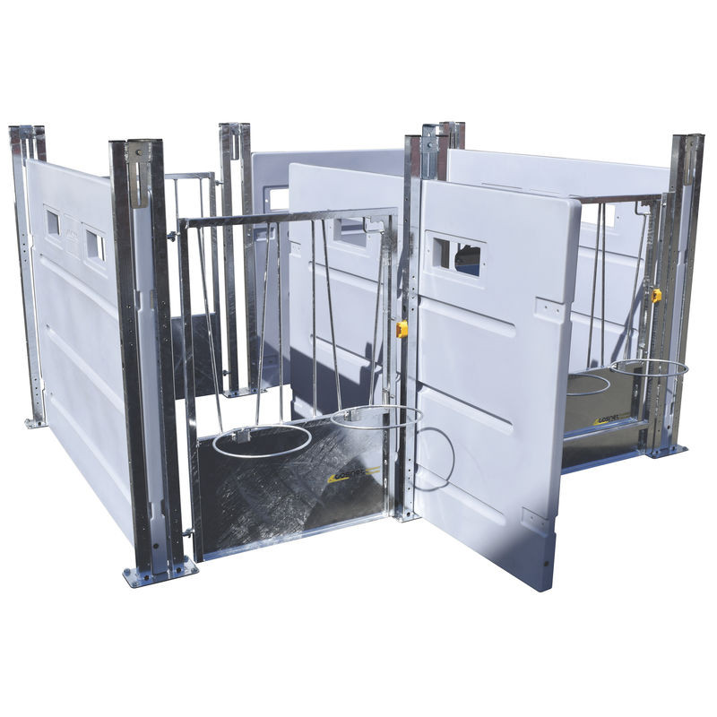HYGIENE PRO SM calf pen with movable PE partitions HYGIENE PRO SM calf pen with movable PE partitions