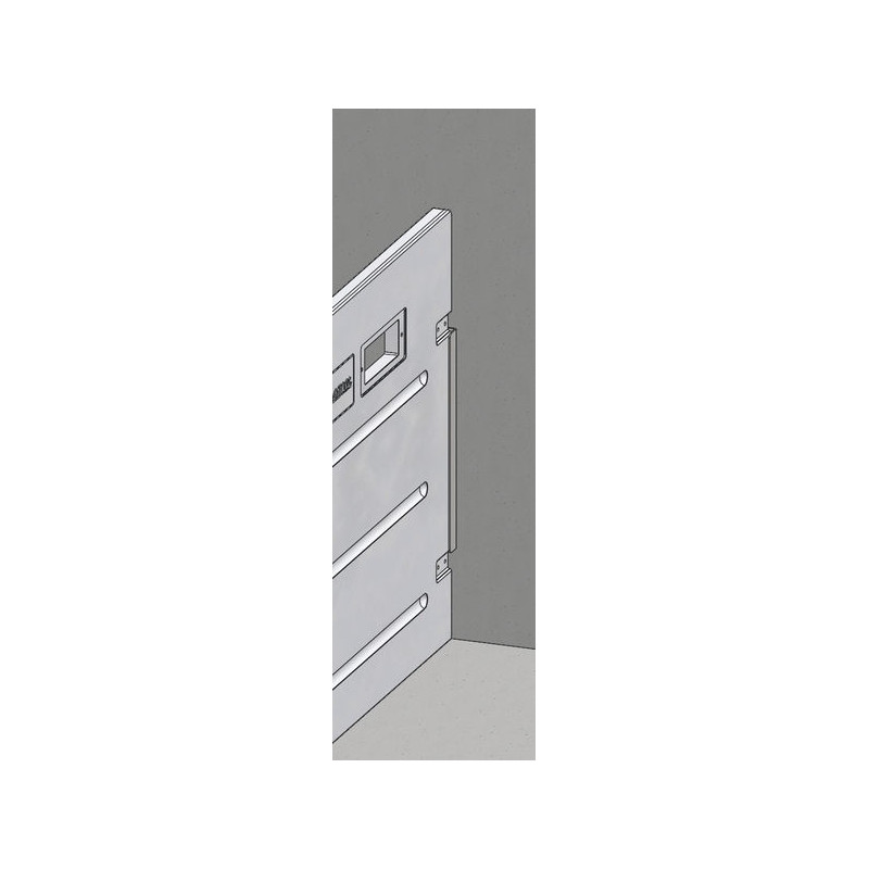 U-shaped profile for rear wall mounting of HYGIENE PRO PM, GM and STANDARD GM partitions
