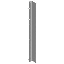 Fixing for right or left wall outlet for facade and barred rear gate