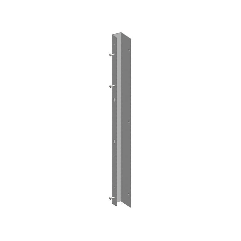 Fixing for right or left wall outlet for facade and barred rear gate