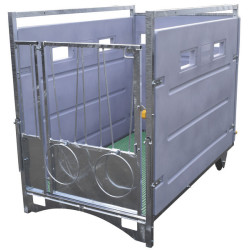 HYGIENE PRO - HDPE wheeled calf box - Model Single