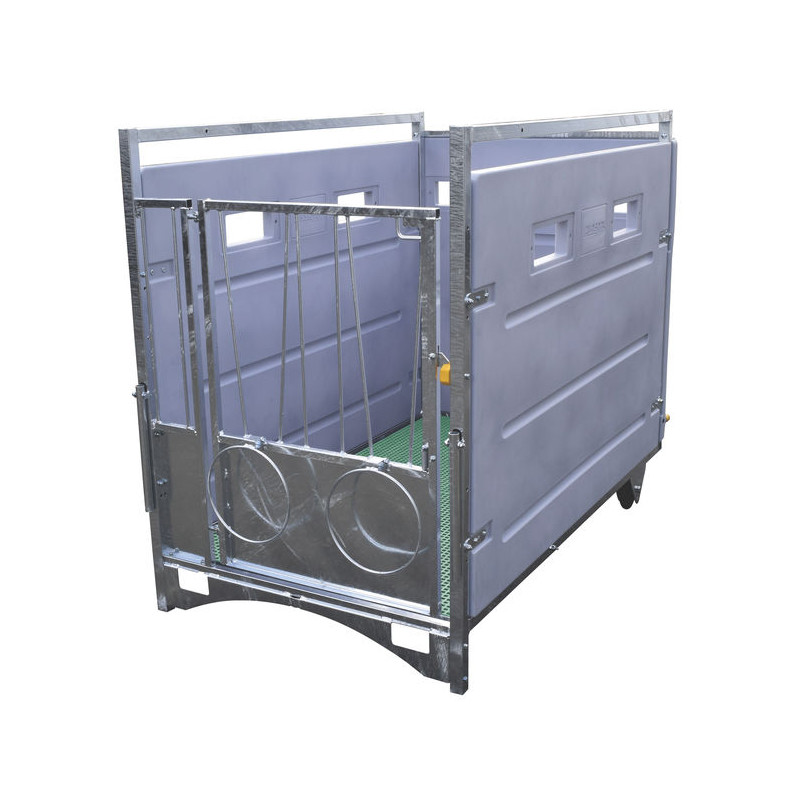 HYGIENE PRO - HDPE wheeled calf box - Model Single HYGIENE PRO - HDPE wheeled calf box - Model Single