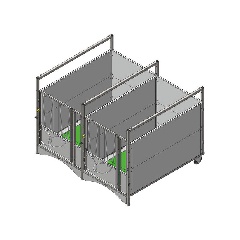 STANDARD - PVC wheeled calf box - Model DUO