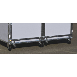 Tilting mechanism for slatted floor of STANDARD - PVC - DUO wheeled calf box