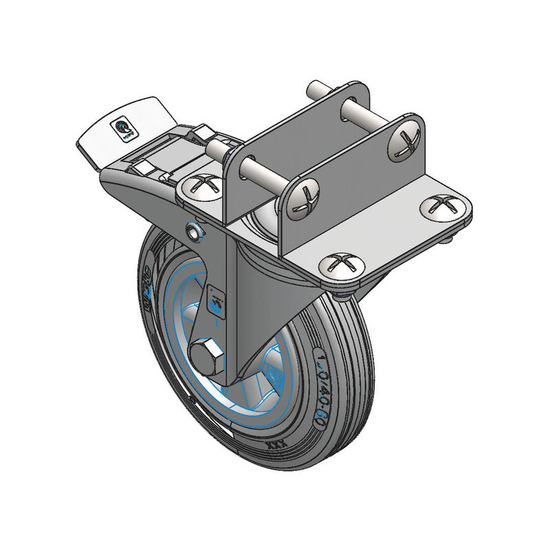 Front swivel wheels for wheeled calf box