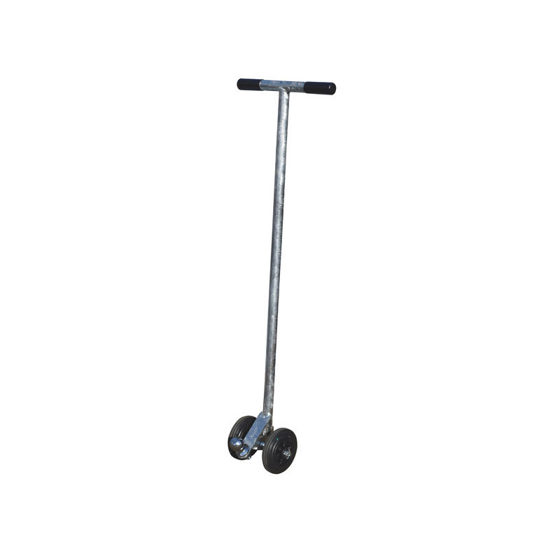 Swivel trolley to move wheeled boxes