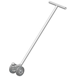 Swivel trolley to move wheeled boxes